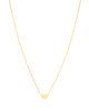 Gargantilha Pingente Redondo Liso Banhado a Ouro 18K - 45 cm