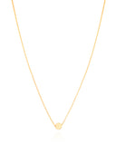 Gargantilha Veneziana Pingente Redondo Liso Banhado a Ouro 18K - 45 cm