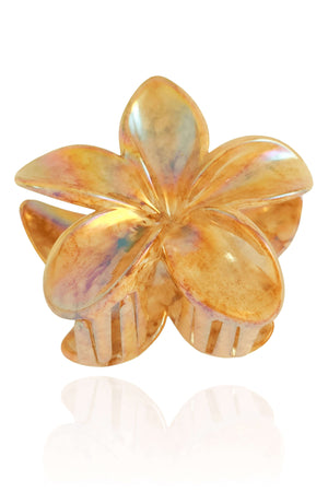 Presilha Flor Bege Perolada