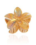 Presilha Flor Bege Perolada