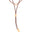 Gargantilha Dupla Gravata Fio Coreano Ponto de Luz Cristal Banhado a Ouro 18K - 35 cm