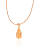 Choker Fio Coreano Bege Búzio Banhado a Ouro 18K