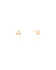 Brinco Cereja Pontos de Luz Cristal Banhado a Ouro 18K