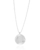 Gargantilha Venezina Orgânico Abaulado Liso Ródio Branco - 45 cm