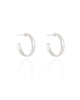 Brinco Argola Reta Lisa 2.2 cm Ródio Branco