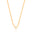 Choker Veneziana Dupla Ponto de Luz Cristal 7 mm Banhado a Ouro 18K