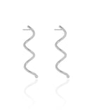 Brinco Fio Mola 4.8 cm Ródio Branco