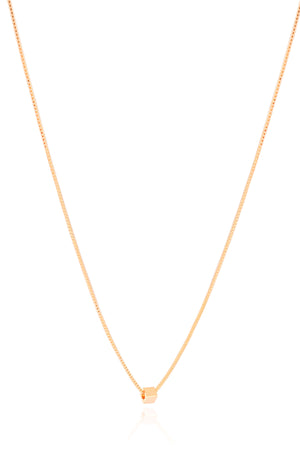 Gargantilha Veneziana Quadrado 3 mm Banhado a Ouro 18K - 45 cm