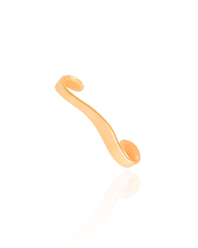 Piercing Transversal Liso 6 mm Banhado a Ouro 18K