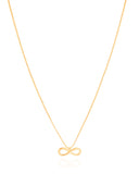 Gargantilha Veneziana Infinito Liso Banhado a Ouro 18K - 40 cm