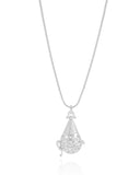 Gargantilha Perfumeiro Cravejado Cristal Ródio Branco