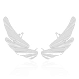 Ear Cuff Asa Lisa Ródio Branco