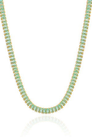 Choker Turmalina Banhado a Ouro 18K