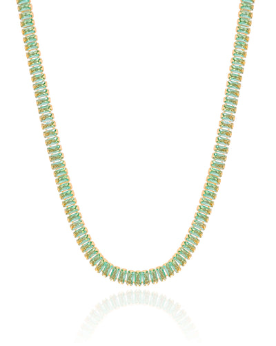 Choker Turmalina Banhado a Ouro 18K - 36 cm