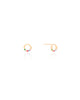 Circulo Colorido 8 mm Banhado a Ouro 18K