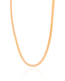 Choker Malha Fita 3 mm Banhado a Ouro 18K