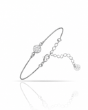 Pulseira Ponto de Luz Facetado Cristal