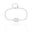 Pulseira Elos Retangulo Cristal Ródio Branco