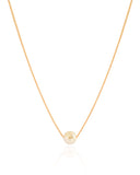 Choker Grumet Pérola 8 mm Banhado a Ouro 18K
