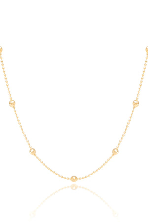 Choker Bolinhas Banhado a Ouro 18K