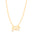 Gargantilha Filhas Duas Meninas com Coração Cristal Banhado a Ouro 18K - 45 cm