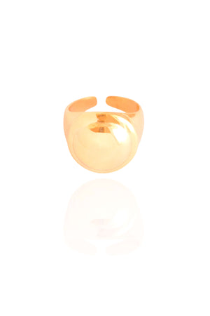Anel Ajustável Dedinho Tamanho P Banhado a Ouro 18K