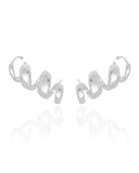 Ear Cuff Mola Lisa 3.0 cm Ródio Branco