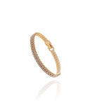 Pulseira Riviera Dupla Cristal Fecho Gaveta