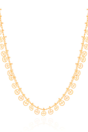 Gargantilha Infantil Smile 5 mm Banhado a Ouro 18K - 31 cm