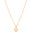 Gargantilha Veneziana Redondo Cravejado Cristal Banhado a Ouro 18K - 45 cm