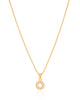 Gargantilha Veneziana Redondo Cravejado Cristal Banhado a Ouro 18K - 45 cm