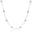 Choker Elos Bolas Achatadas Ródio Branco