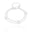 Pulseira Grumet com Folhas Ródio Branco