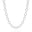 Choker Elos Ovais 6 mm Ródio Branco