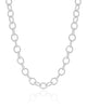 Choker Elos Ovais 6 mm Ródio Branco
