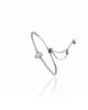Pulseira Tennis Riviera Ajustável com Pingente Gota Cravejada Cristal