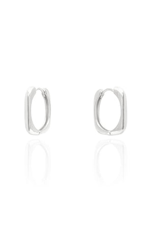 Brinco Argola Retangular Lisa