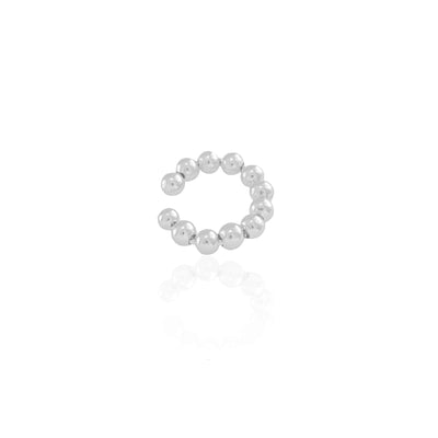 Piercing Bolinhas Lisas Ródio Branco