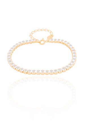 Pulseira Riviera Cristal Quadrados