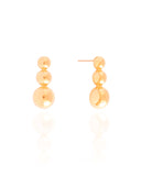 Brinco Bolas Lisas 3.0 cm Banhado a Ouro 18K