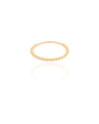 Anel Bolinhas Tamanho 13 Banhado a Ouro 18K