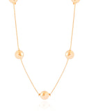 Corda Bolas Fecho Banhado a Ouro 18K - 95 cm