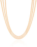 Choker Tripla Elos Portugueses Banhado a Ouro 18K