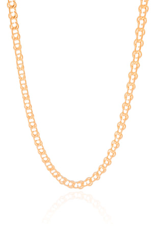 Choker Elos Nó Banhado a Ouro 18K