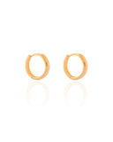 Brinco Argola Click Lisa 1.7 cm Banhado a Ouro 18K