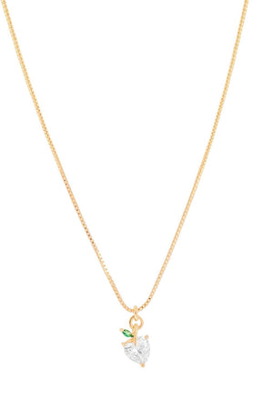Choker Veneziana com Pingente Maça Coração Cristal