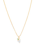 Choker Veneziana com Pingente Maça Coração Cristal