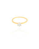 Anel Solitario Cristal