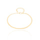 Pulseira Malha Fita 2 mm Banhado a Ouro 18K