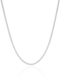 Choker Riviera Cristal 2 mm Ródio Branco